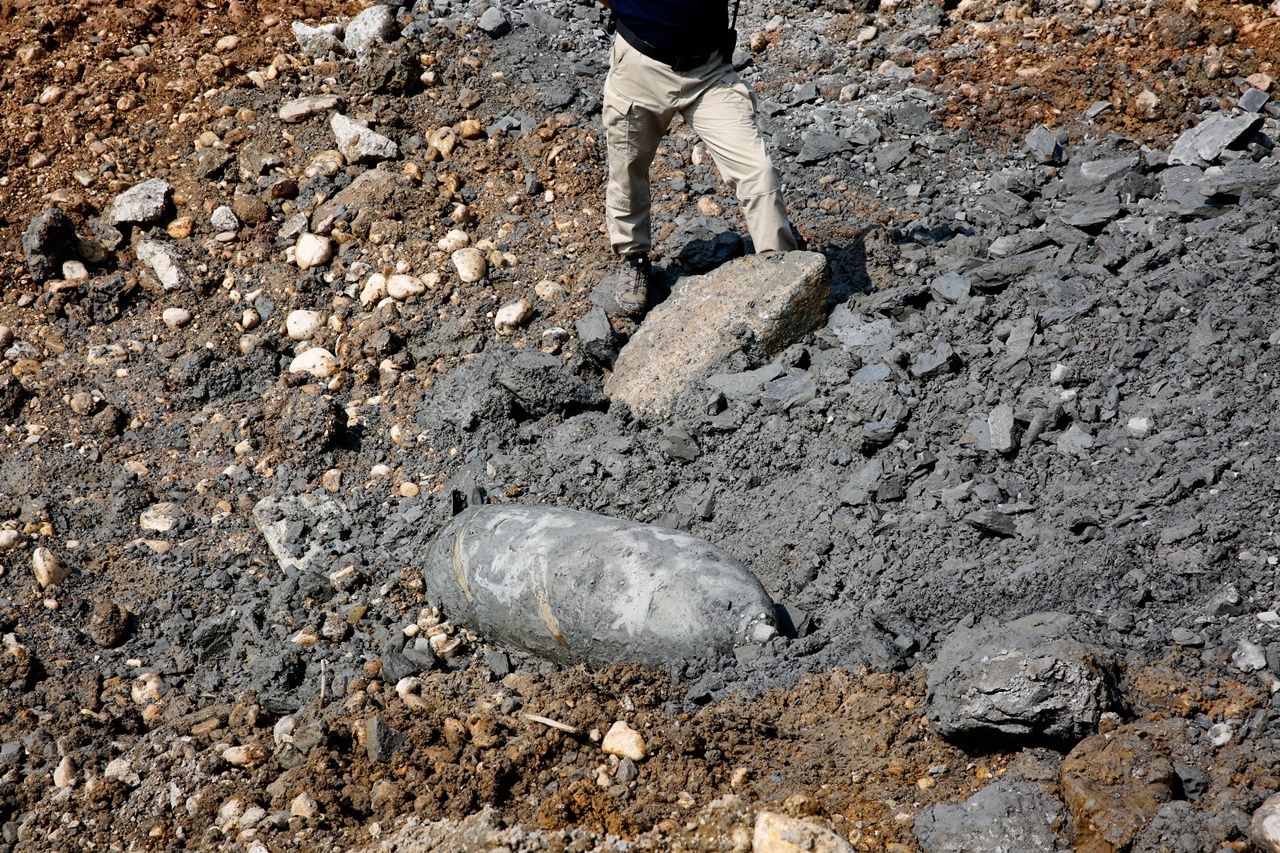 500 kilogramlık uçak bombası bulundu... 1