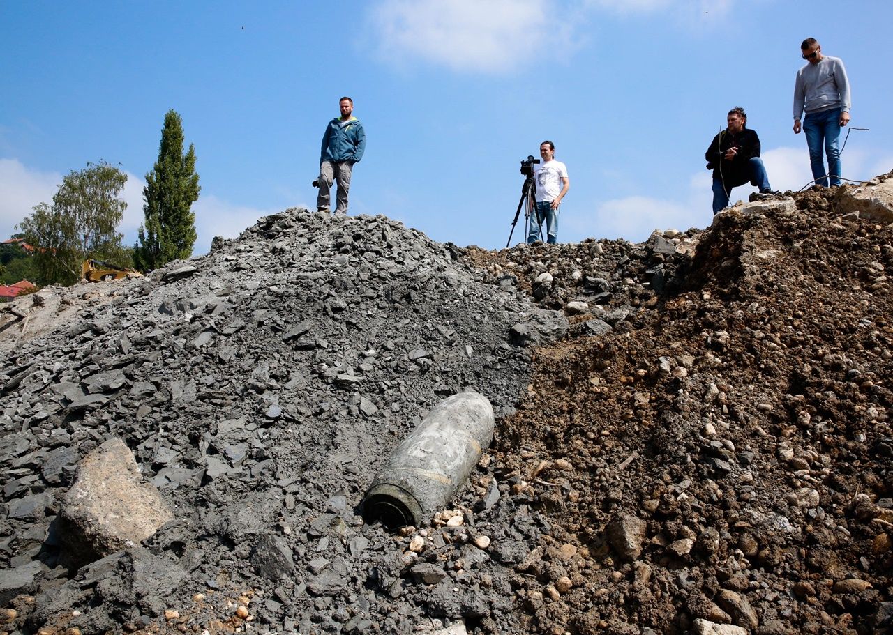 500 kilogramlık uçak bombası bulundu... 4