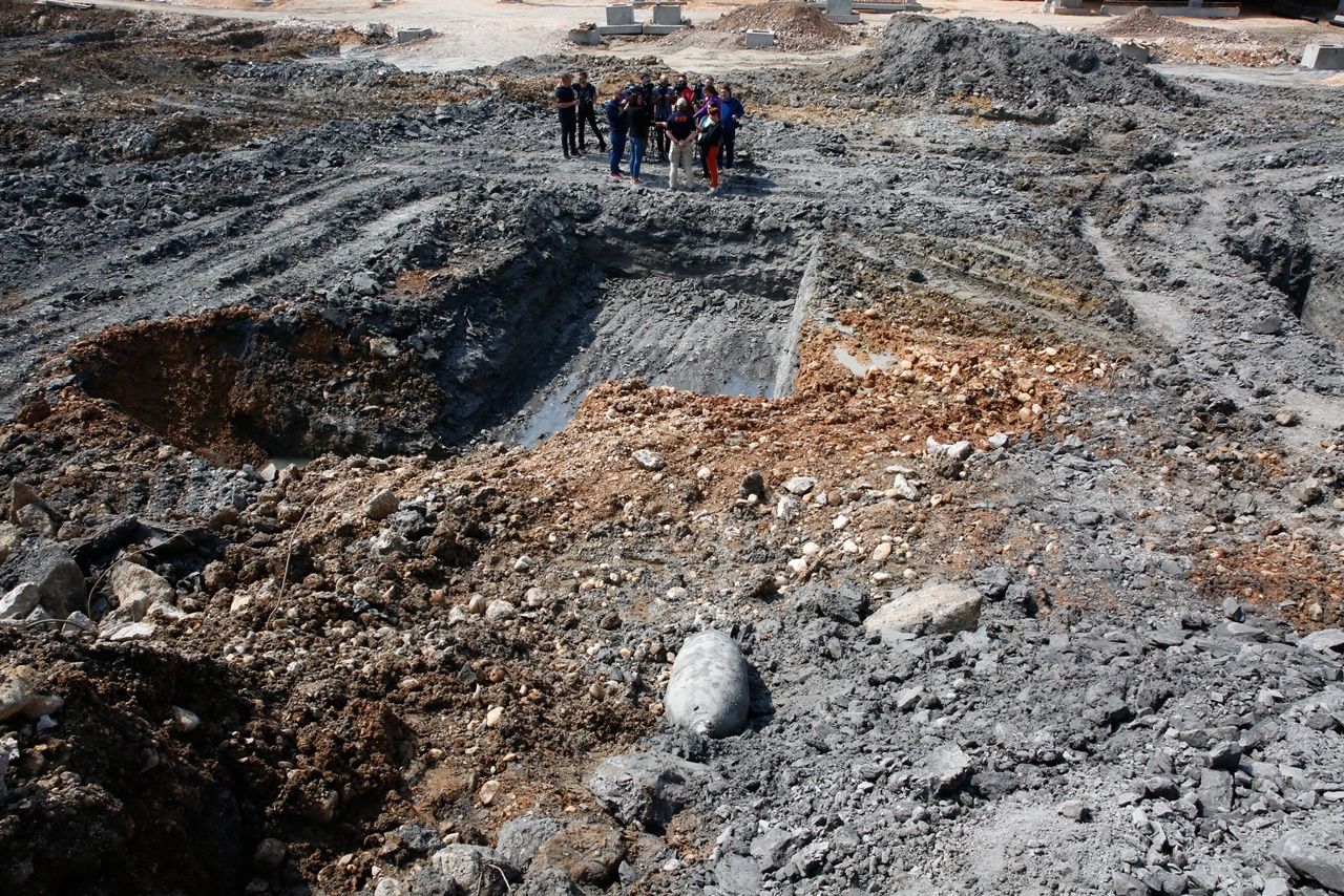 500 kilogramlık uçak bombası bulundu... 6