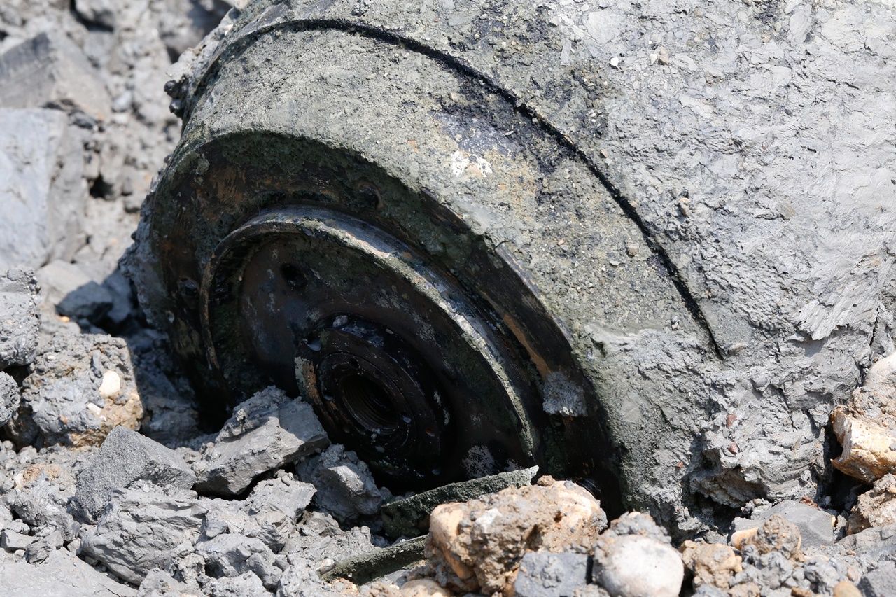 500 kilogramlık uçak bombası bulundu... 7