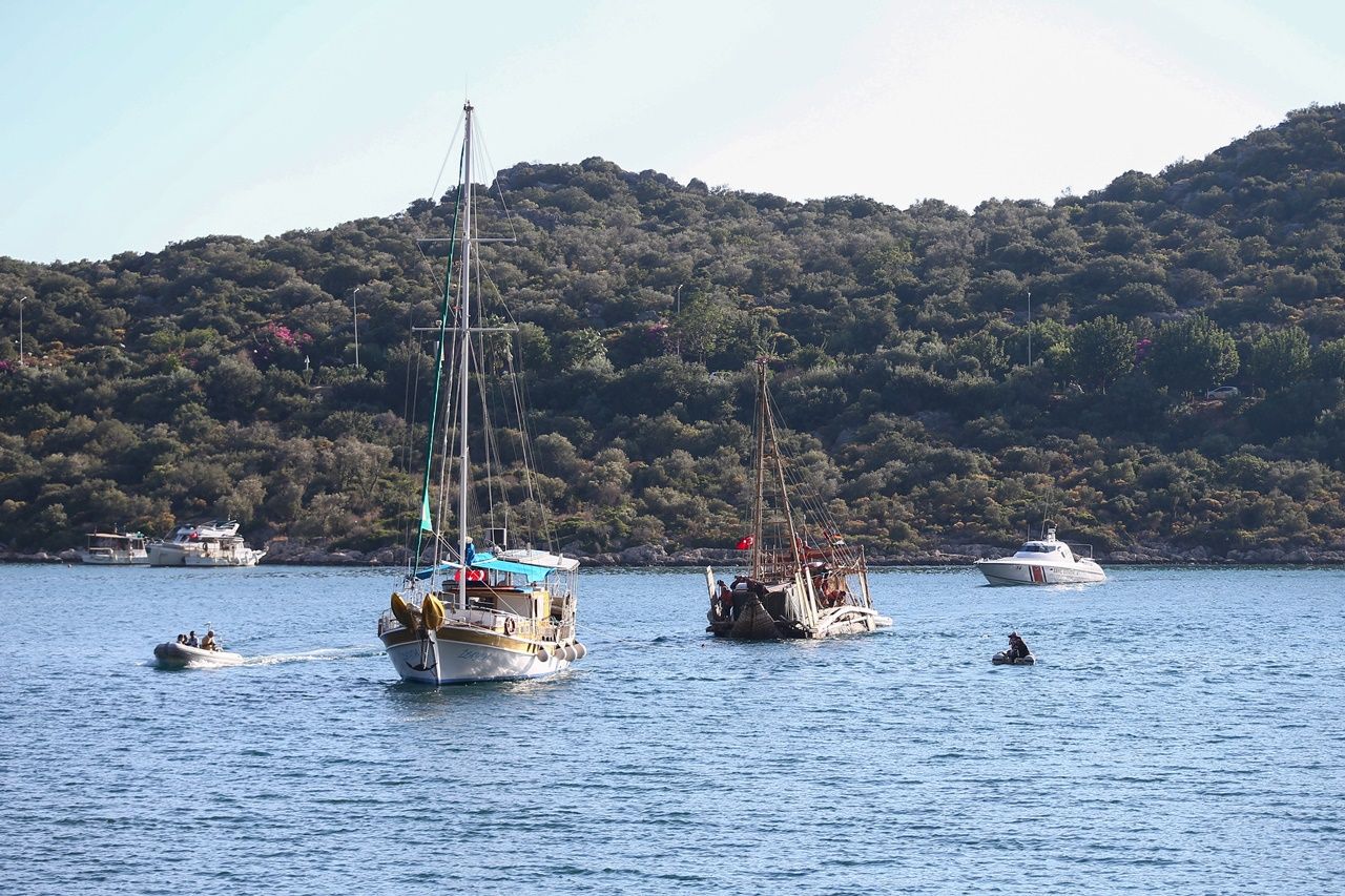 Antik gemi Abora IV Kaş'a geldi... 4
