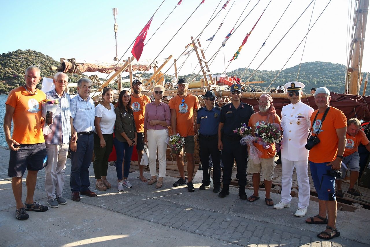 Antik gemi Abora IV Kaş'a geldi... 20