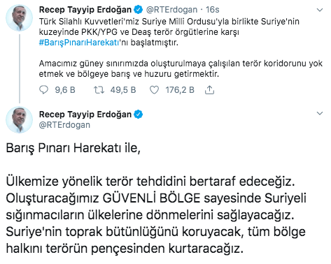 Dünden bugüne Barış Pınarı Harekatı! 2