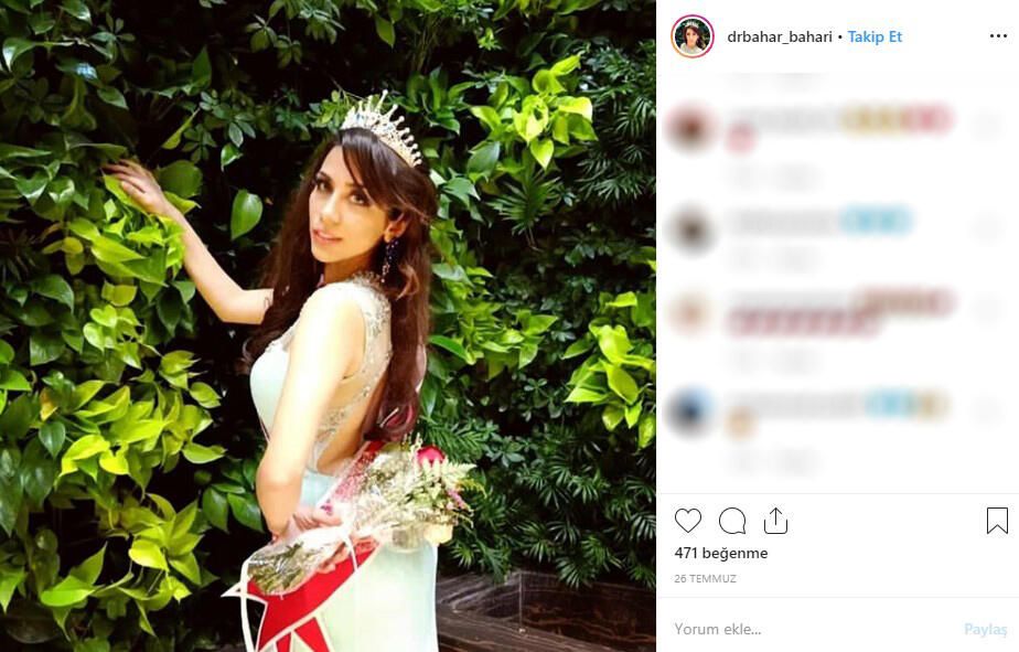 İran güzellik kraliçesi için kırmızı bülten çıkardı! 10