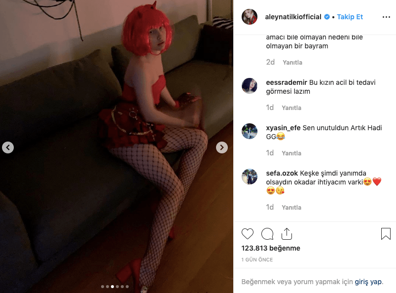 Kızıl Aleyna Tilki Instagramı salladı! 5