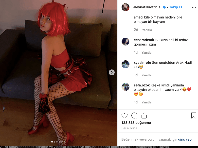 Kızıl Aleyna Tilki Instagramı salladı! 3