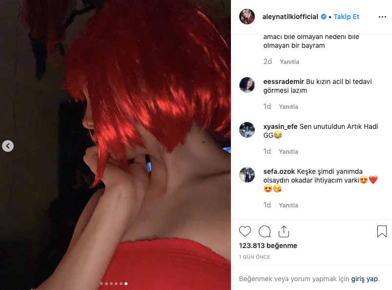 Kızıl Aleyna Tilki Instagramı salladı! 8