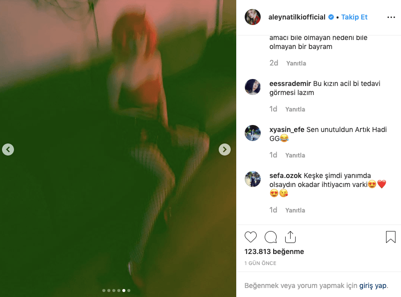 Kızıl Aleyna Tilki Instagramı salladı! 7