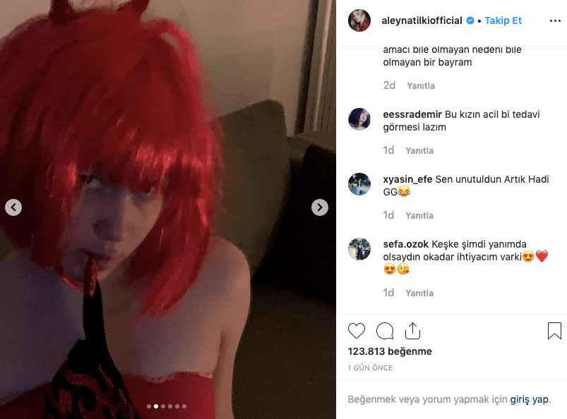 Kızıl Aleyna Tilki Instagramı salladı! 4
