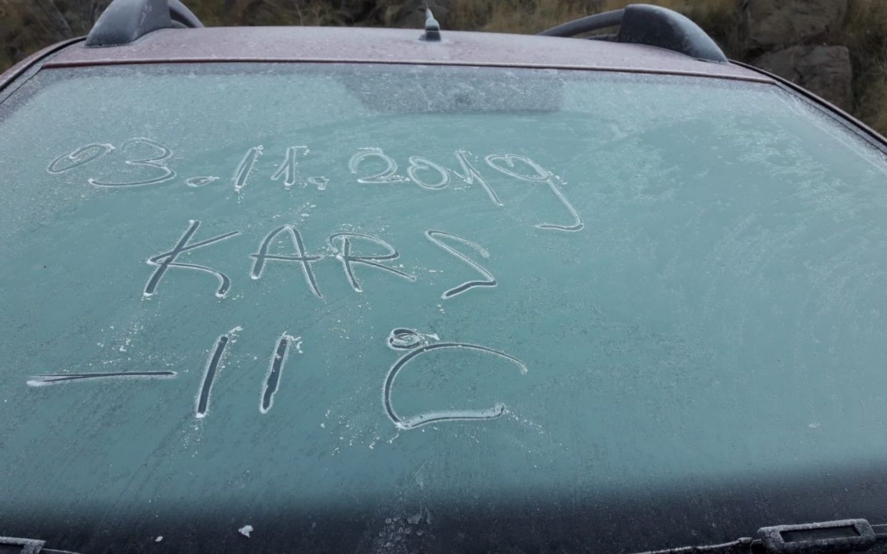 Kars sabah saatlerinde eksi 11'i gördü! 7