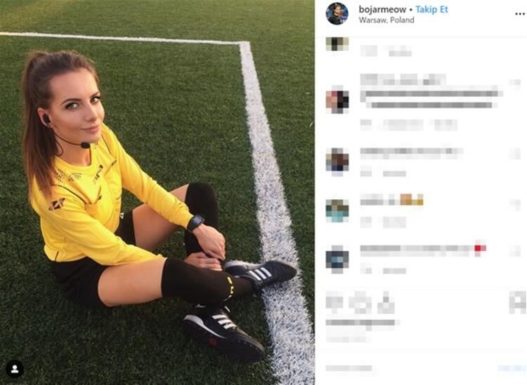 Güzel hakem sosyal medyayı salladı! 10