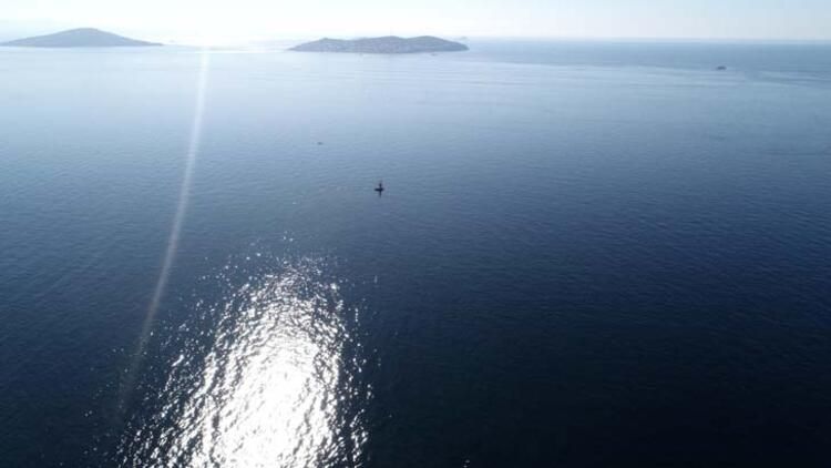 İstanbul'un batık adası havadan görüntülendi! 2