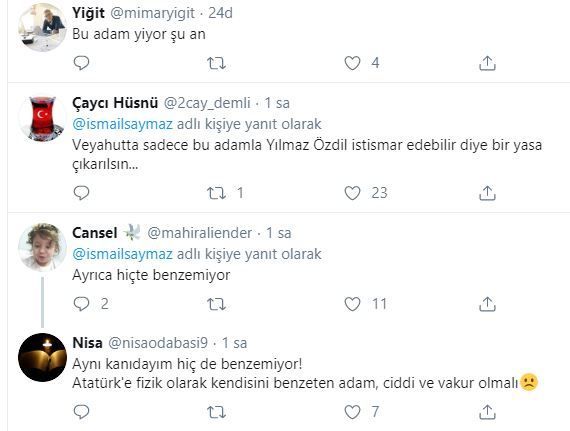 Atatürk'e benzeyen adama tepki yağdı! 7