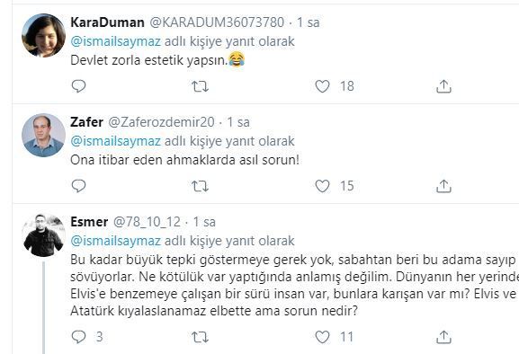 Atatürk'e benzeyen adama tepki yağdı! 8