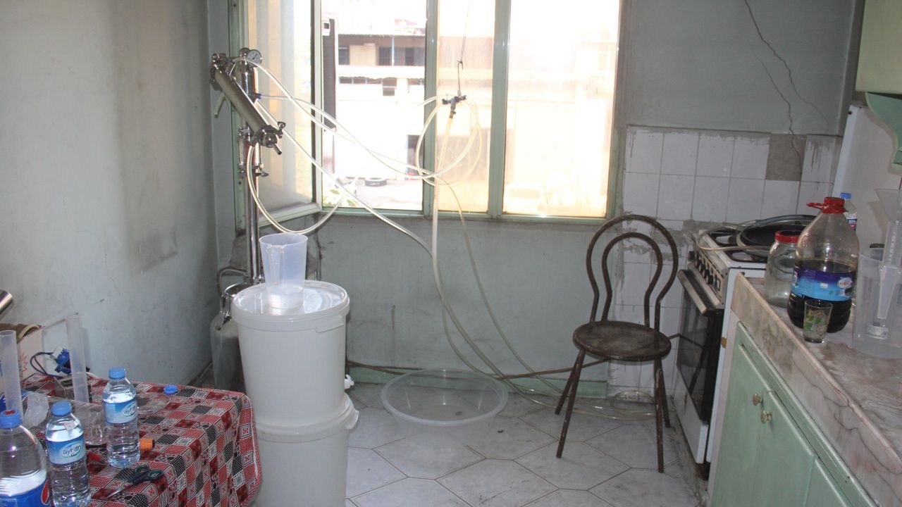 Süt sağma makinesiyle rakı yaptılar 6
