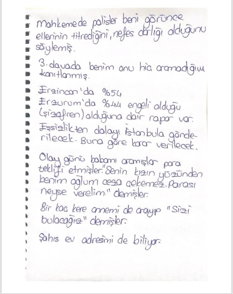 Genç kızın 5 sayfalık çığlığı! 7