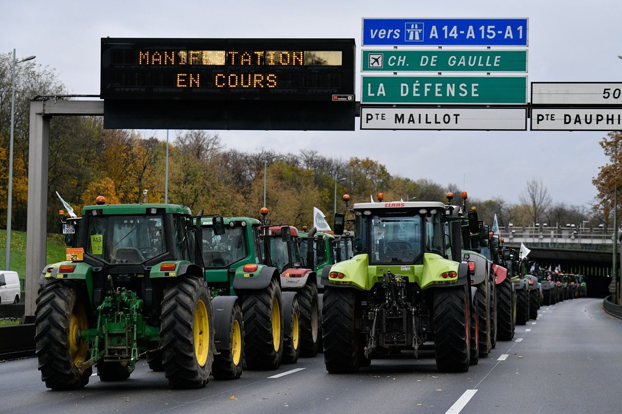 Paris'te traktörlü öfke... 7