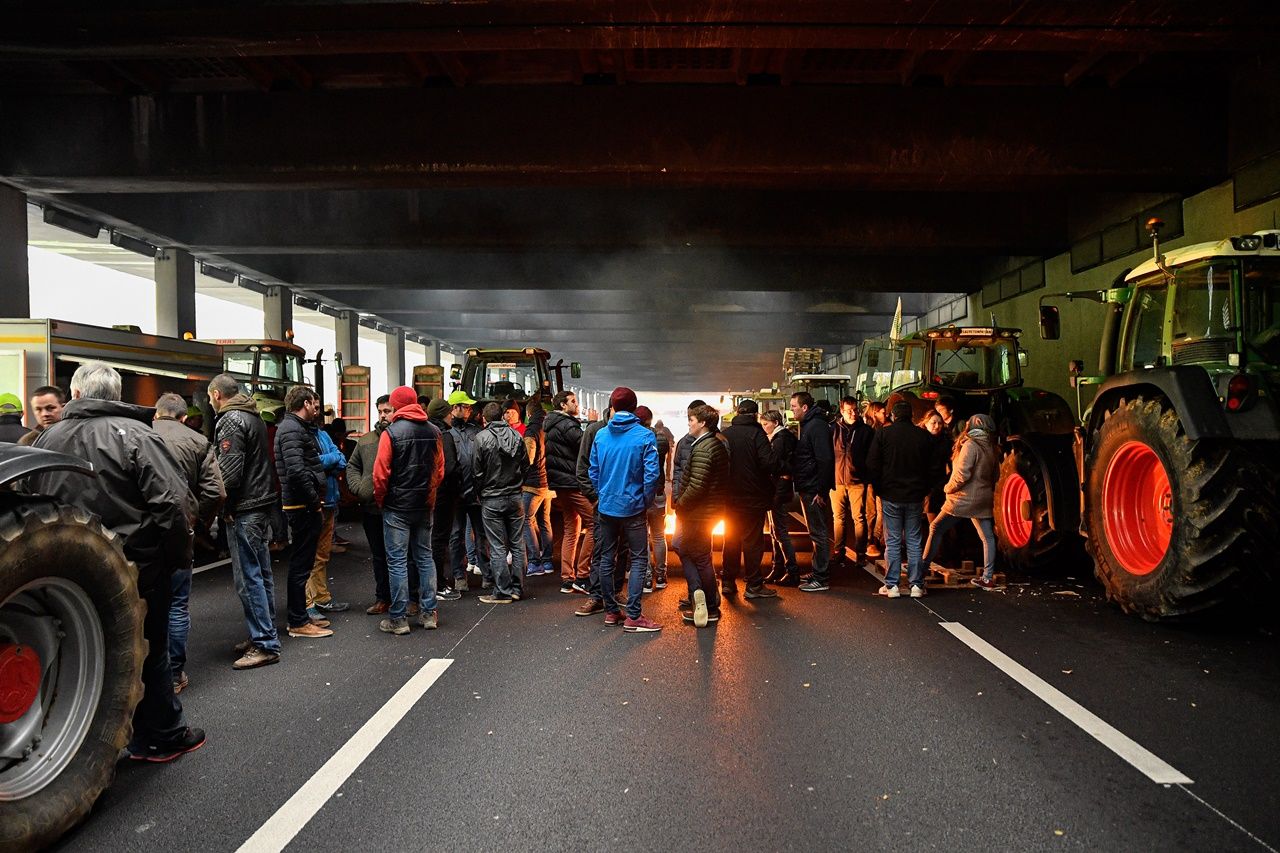 Paris'te traktörlü öfke... 27