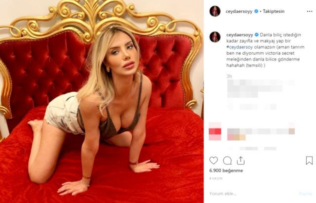 Ciciş Ceyda Ersoy'un üstsüz pozu olay oldu! 1