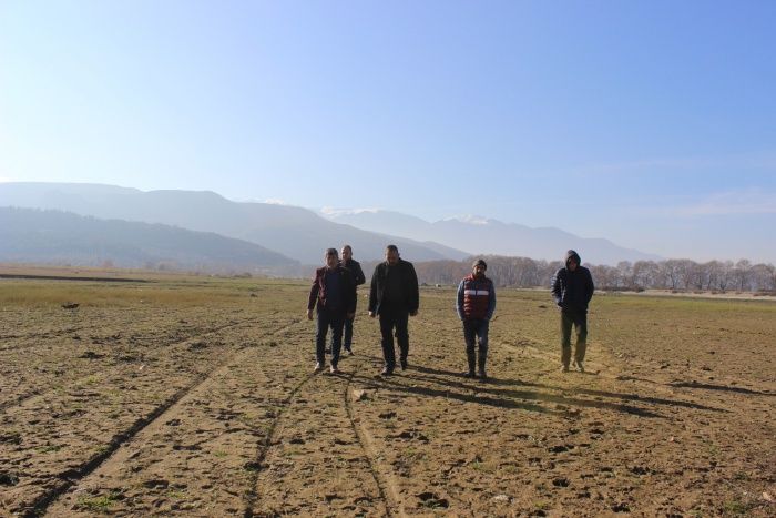 Korkutan görüntü! Koca göl kurudu... 11