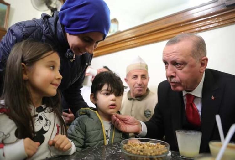 Erdoğan Fatih'te bozacıya gitti! Vatandaşlarla sohbet etti... 3