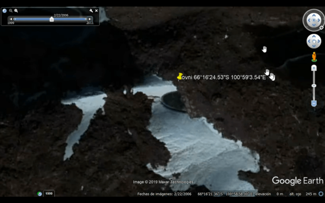 Antarktika'da UFO keşfi! Google Earth'te bulundu... 6
