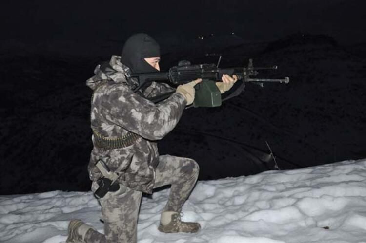 1350 rakımda eller tetikte yeni yıla girdiler! 5