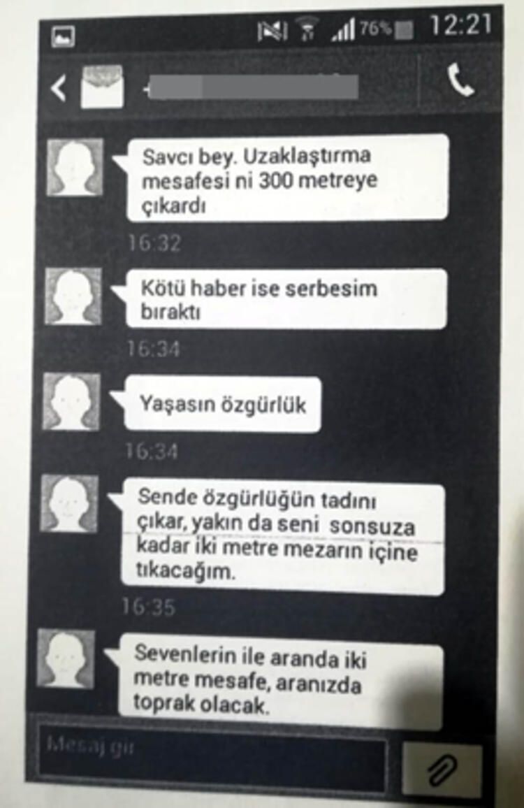Kan donduran mesajları gösterip "Keşke ben ölseydim" dedi! 10