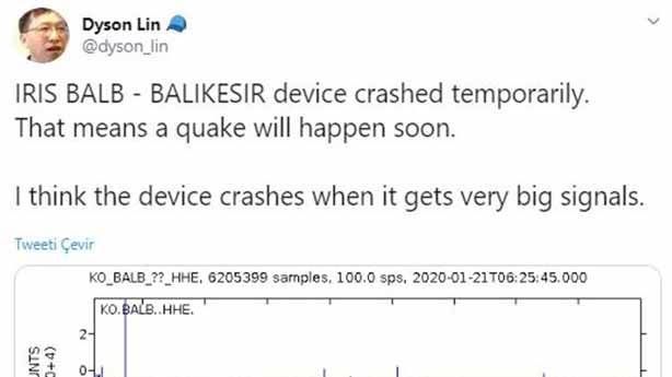 Dyson Lin, 5.4'lük depremi nasıl bildiğini açıkladı! 7
