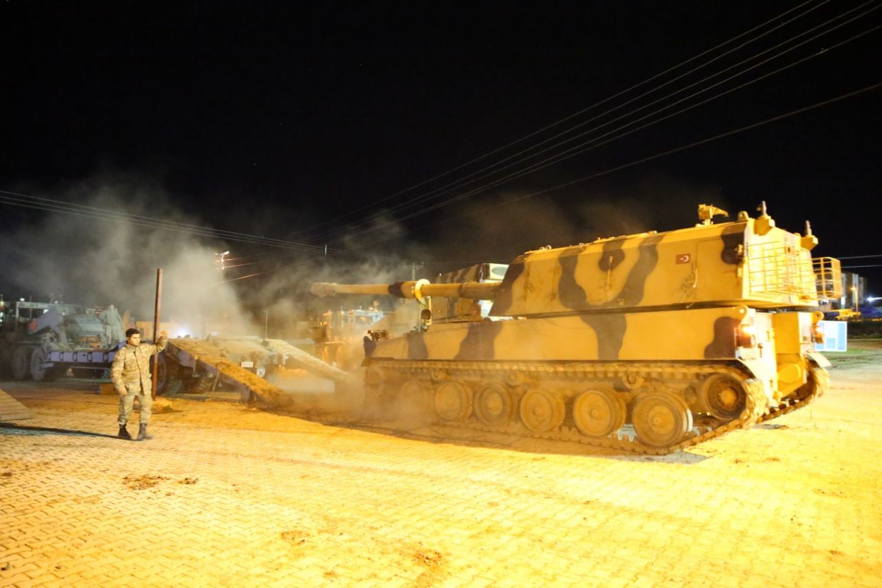 Suriye sınırına tank ve zırhlı sevkiyatı! 2