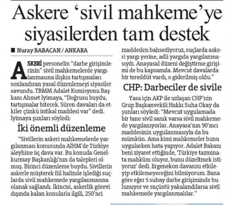 Baykal, 'darbeciler, sivil mahkemede' yargılansın dedi, aynı gece kasedi çıktı 11