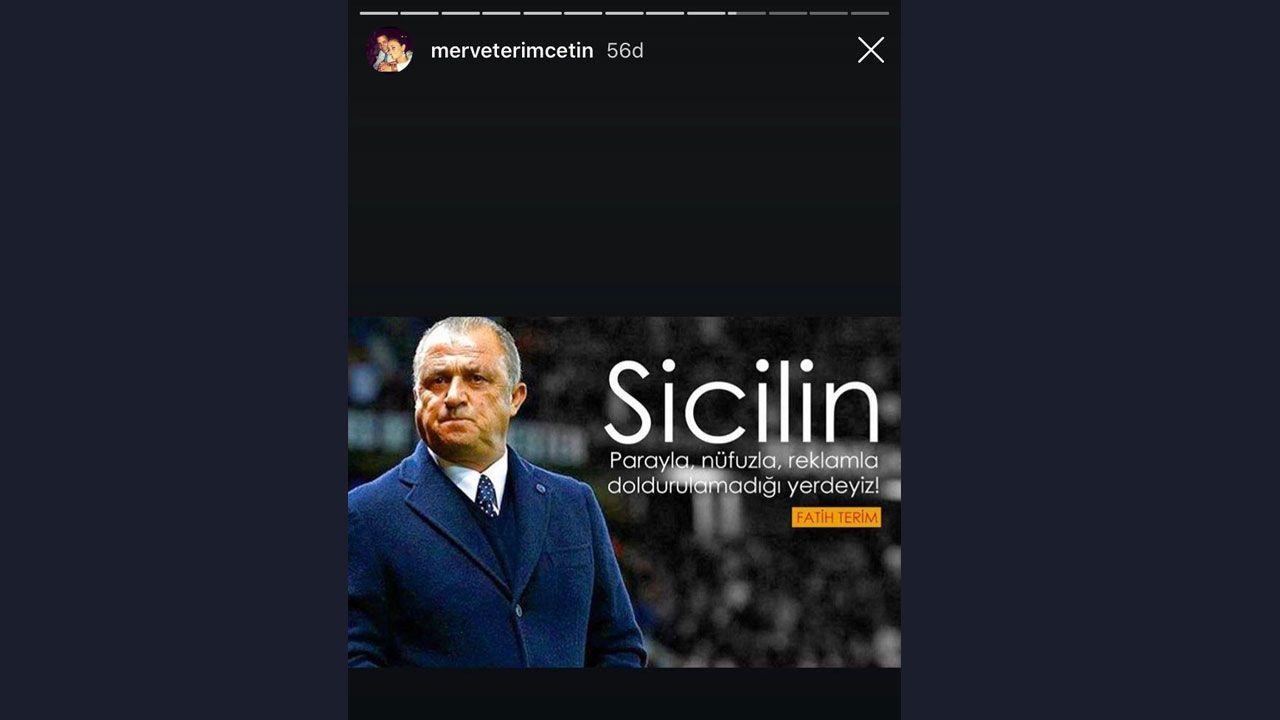 Galibiyet sonrası Merve Terim'den ilginç paylaşım 10