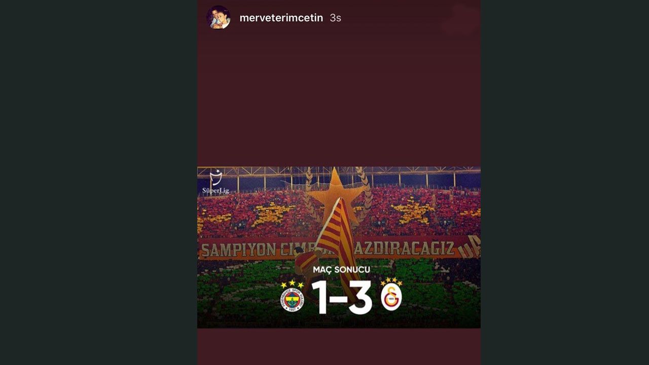 Galibiyet sonrası Merve Terim'den ilginç paylaşım 6
