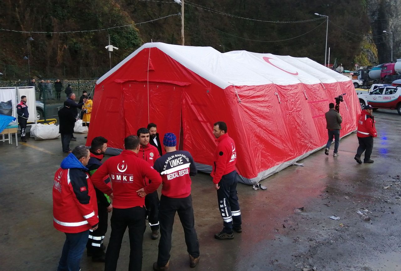 Gürcistan sınırına sahra hastaneleri kuruluyor... 4