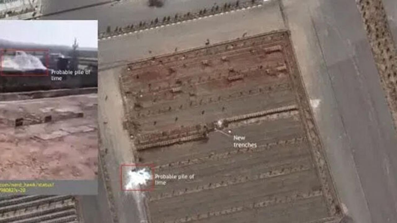 Son dakika... İran'ın Kum kentindeki koronavirüs mezarları uydu görüntüsü korku yarattı 6
