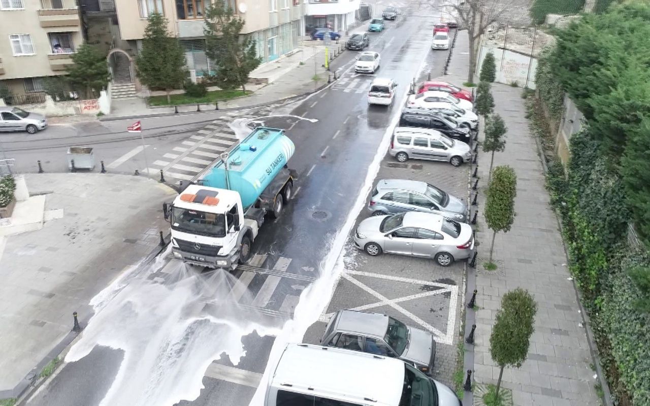 Ümraniye'de temizlik ordusu havadan görüntülendi 11