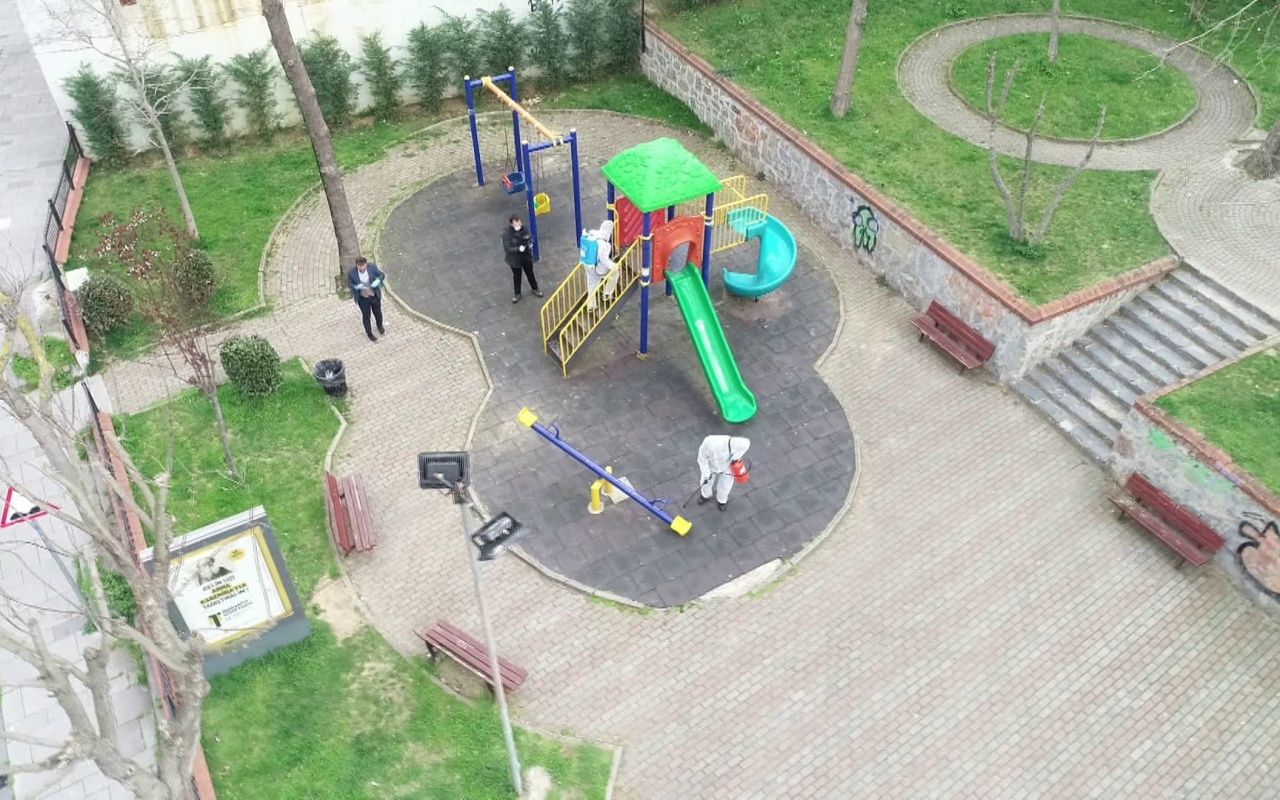 Ümraniye'de temizlik ordusu havadan görüntülendi 7