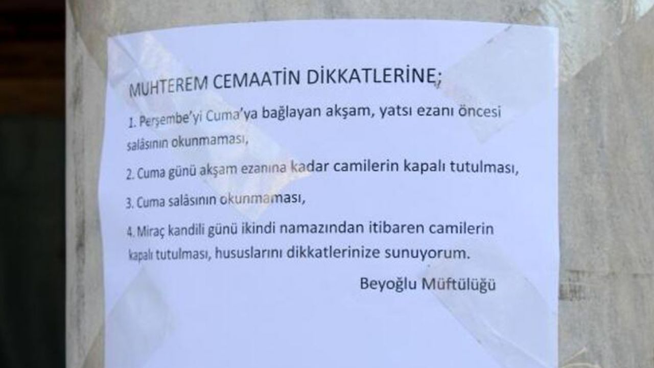 Son dakika... Camiler kapalı kaldı, Cuma namazı kılınmadı (Koronavirüs, Kovid-19, Corona) 4