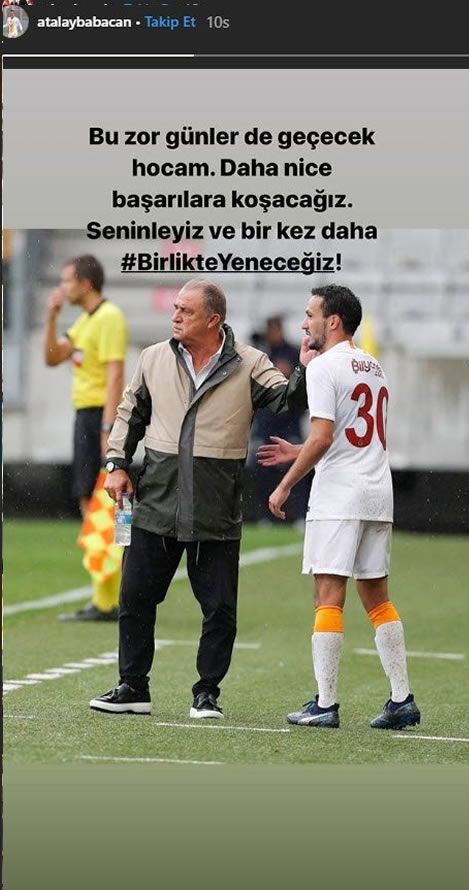 G.Saraylı futbolculardan Terim'e geçmiş olsun mesajı 3