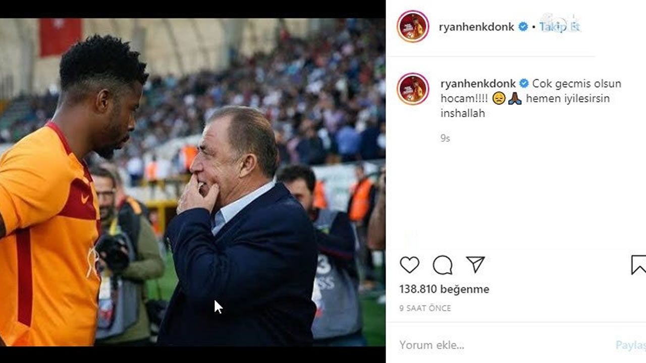 G.Saraylı futbolculardan Terim'e geçmiş olsun mesajı 4