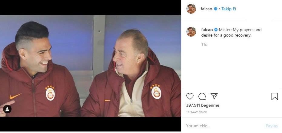 G.Saraylı futbolculardan Terim'e geçmiş olsun mesajı 6