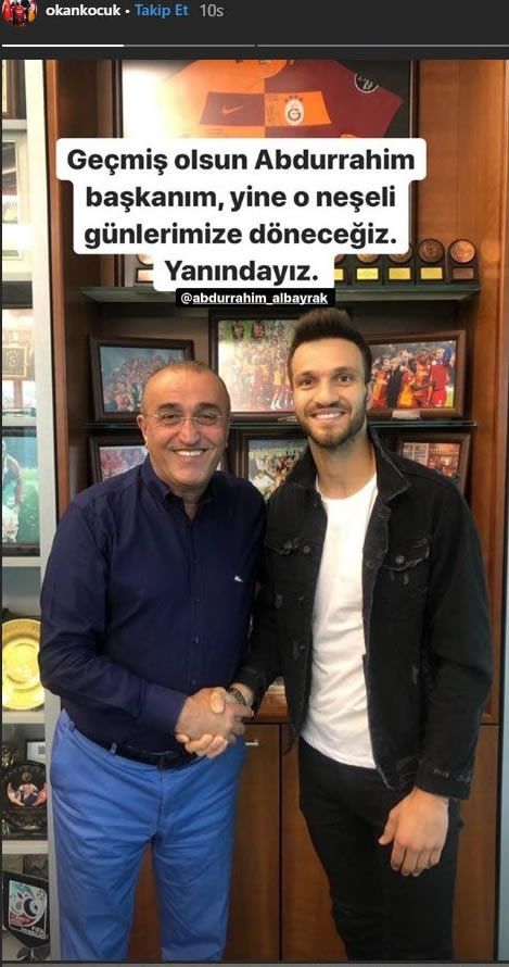 G.Saraylı futbolculardan Terim'e geçmiş olsun mesajı 14