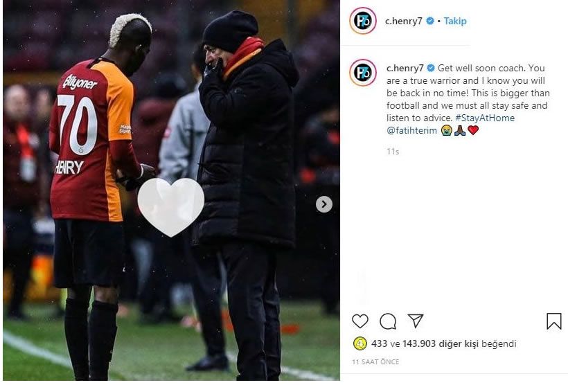 G.Saraylı futbolculardan Terim'e geçmiş olsun mesajı 15