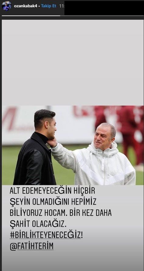 G.Saraylı futbolculardan Terim'e geçmiş olsun mesajı 16