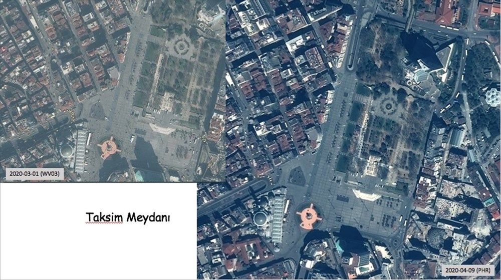 İşte koronanın Türkiye'ye etkisi! Uzaydan görüntülendi 13