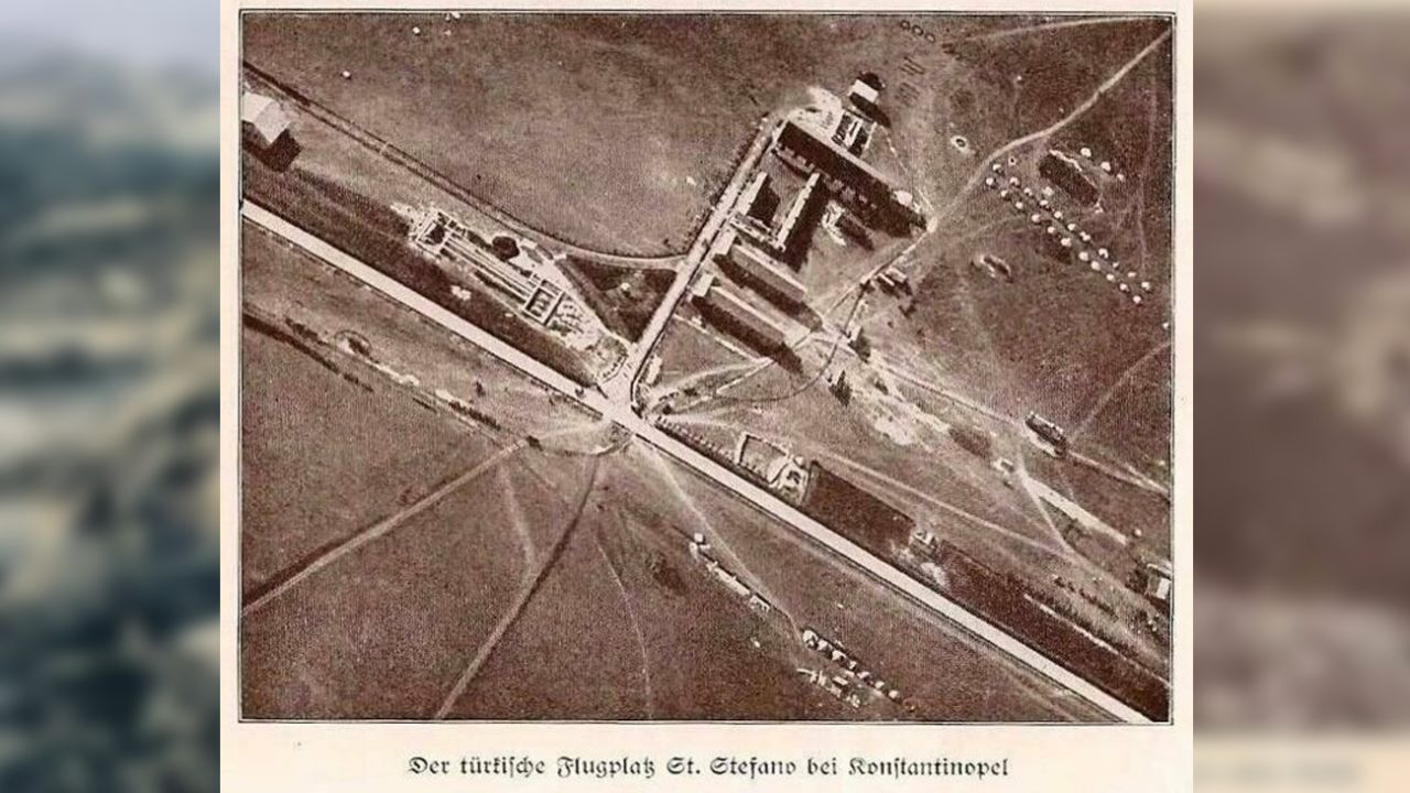 Bir Alman zeplininden 1918'de çekilen kuş bakışı İstanbul fotoğrafları 15