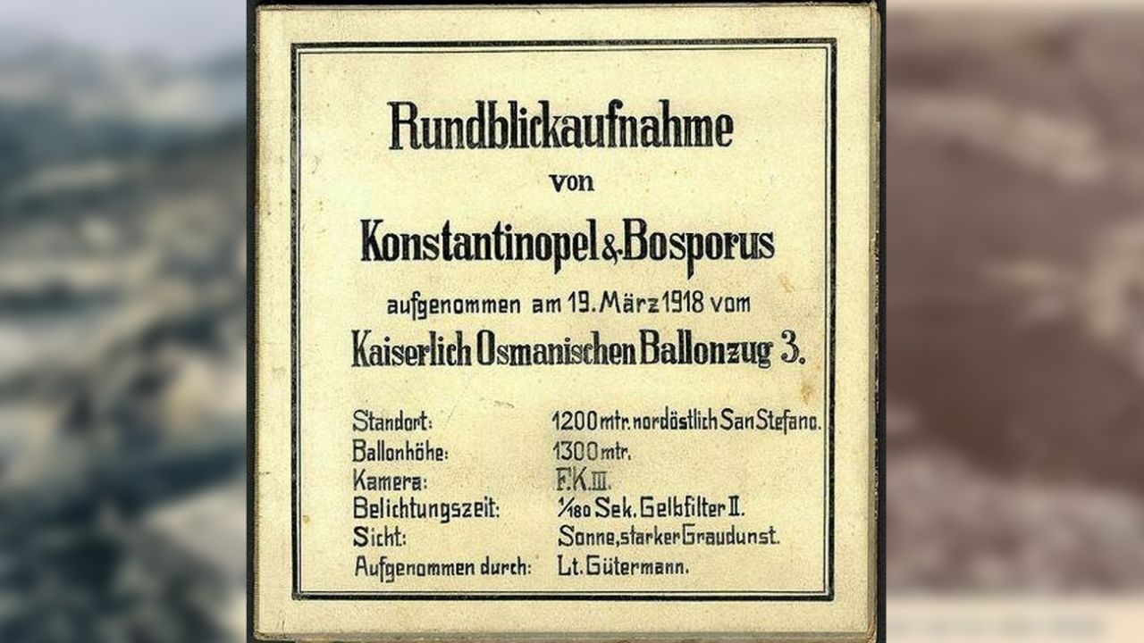 Bir Alman zeplininden 1918'de çekilen kuş bakışı İstanbul fotoğrafları 19