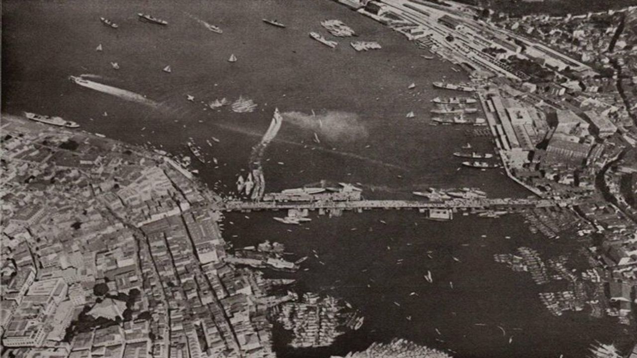Bir Alman zeplininden 1918'de çekilen kuş bakışı İstanbul fotoğrafları 5