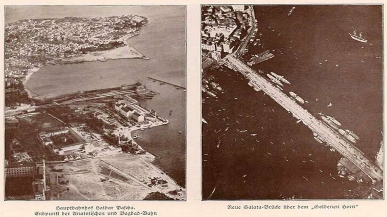 Bir Alman zeplininden 1918'de çekilen kuş bakışı İstanbul fotoğrafları 7