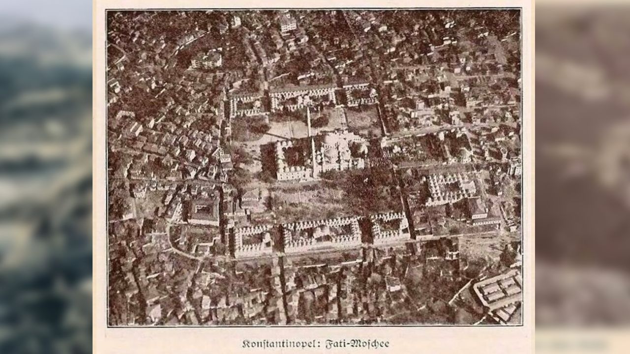 Bir Alman zeplininden 1918'de çekilen kuş bakışı İstanbul fotoğrafları 9
